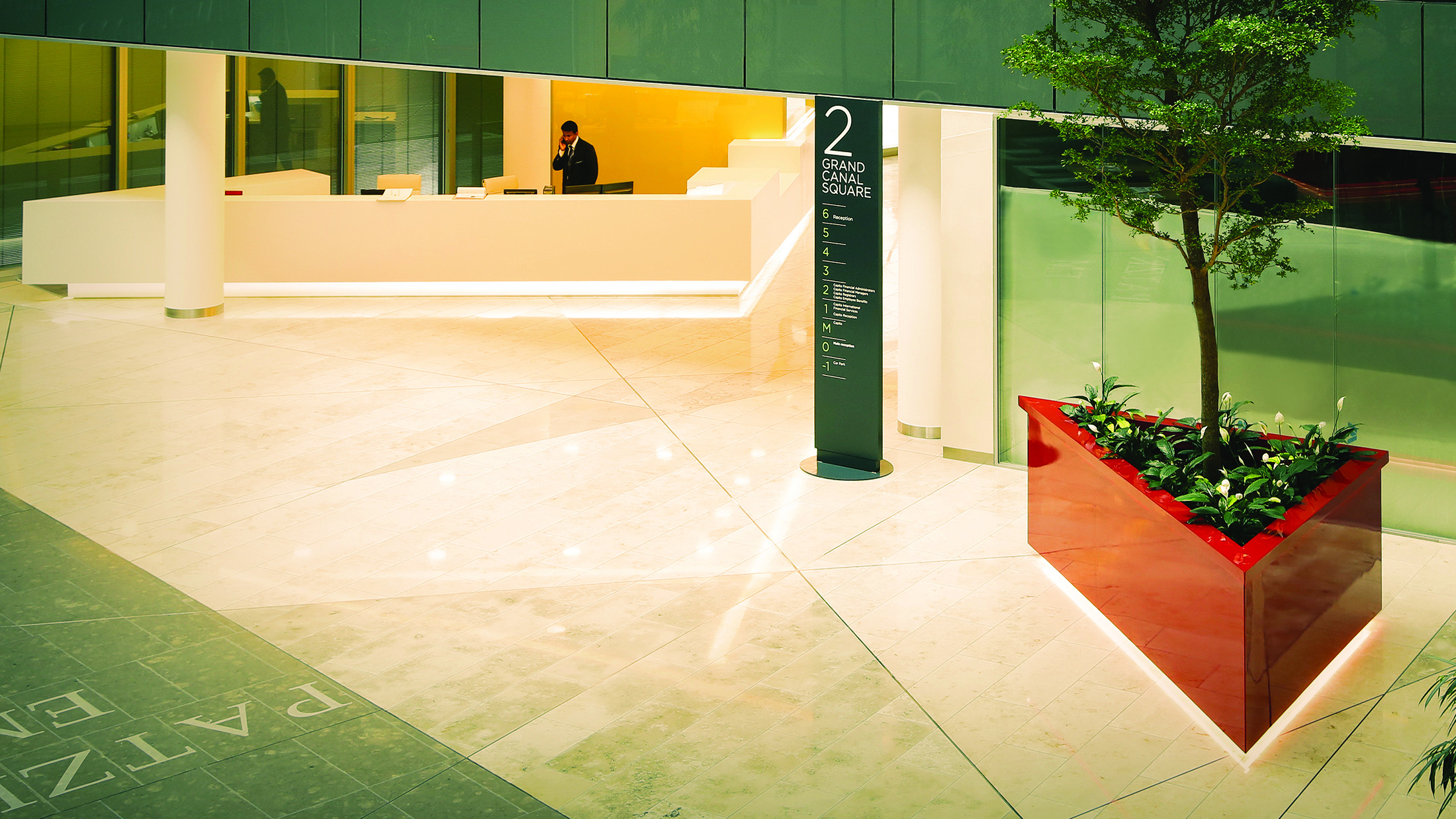Grand Canal Square Dublin Planters by Europlanters