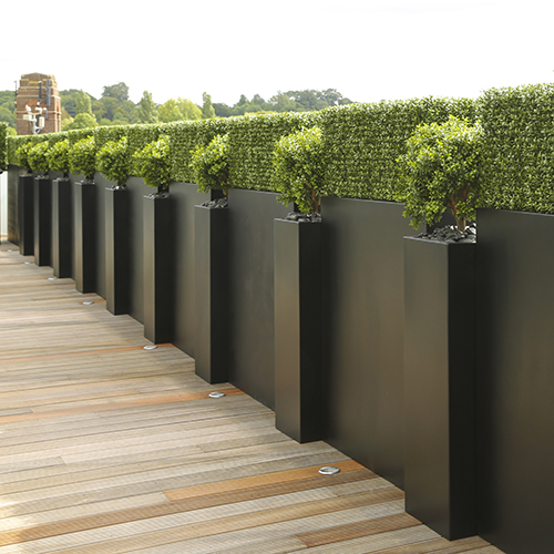 TALL TROUGH PLANTER in GRP by EUROPLANTERS