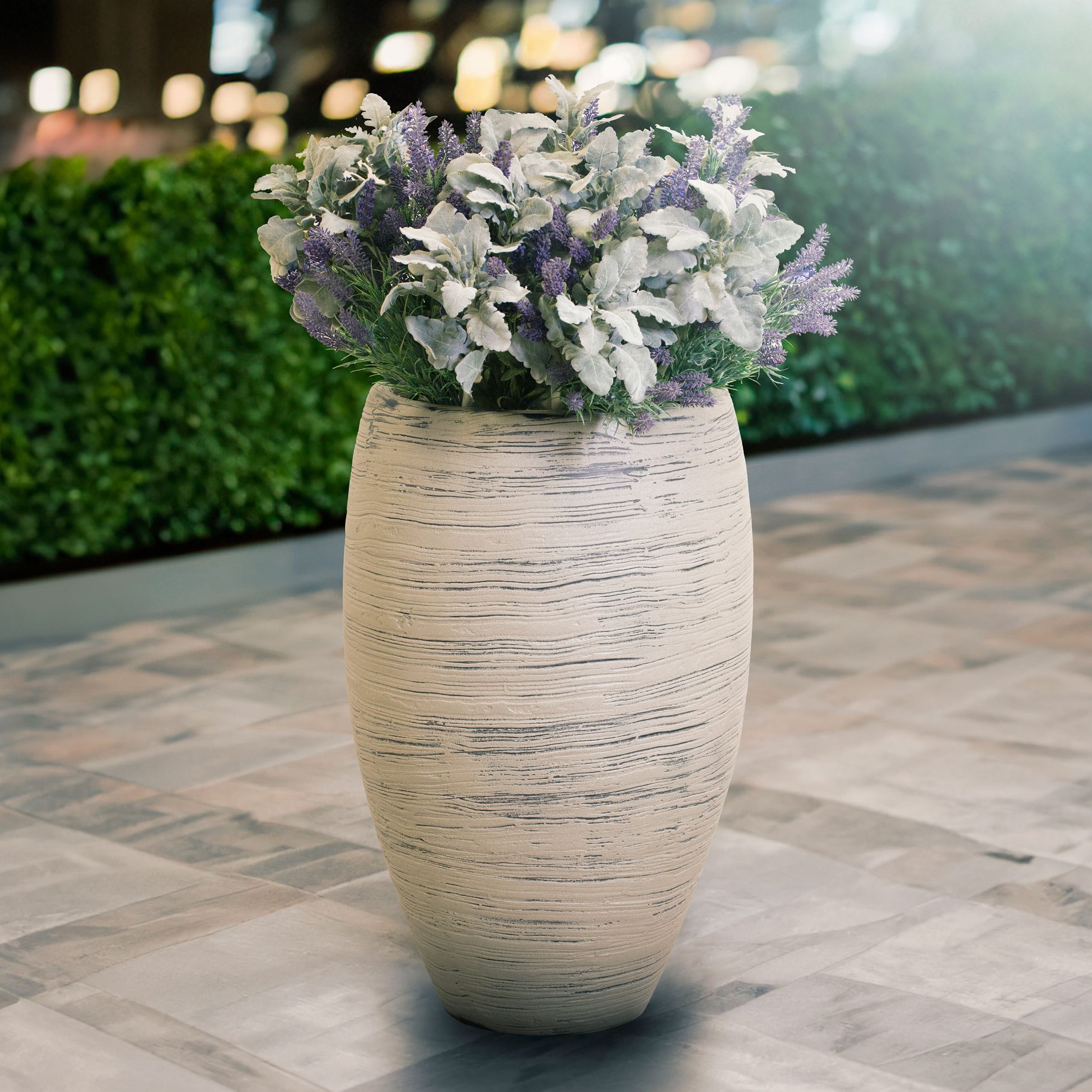 CABANA-CLAY- LOOK- GRP-PLANTER-by- Europlanters