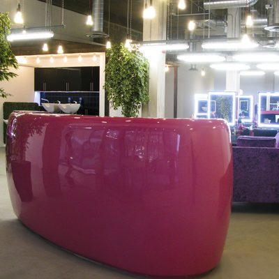 Bespoke Pink Desk in GRP