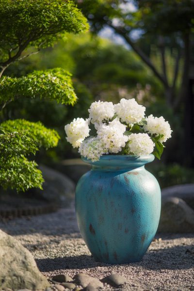 VERDIGRIS Millennium Vase Planter in GRP