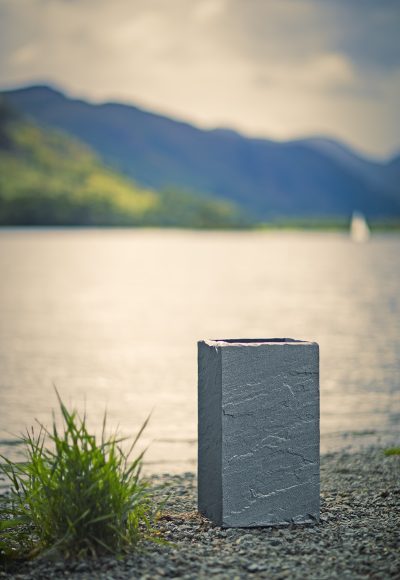 STONE LOOK TALL SQUARE Plastic Planter